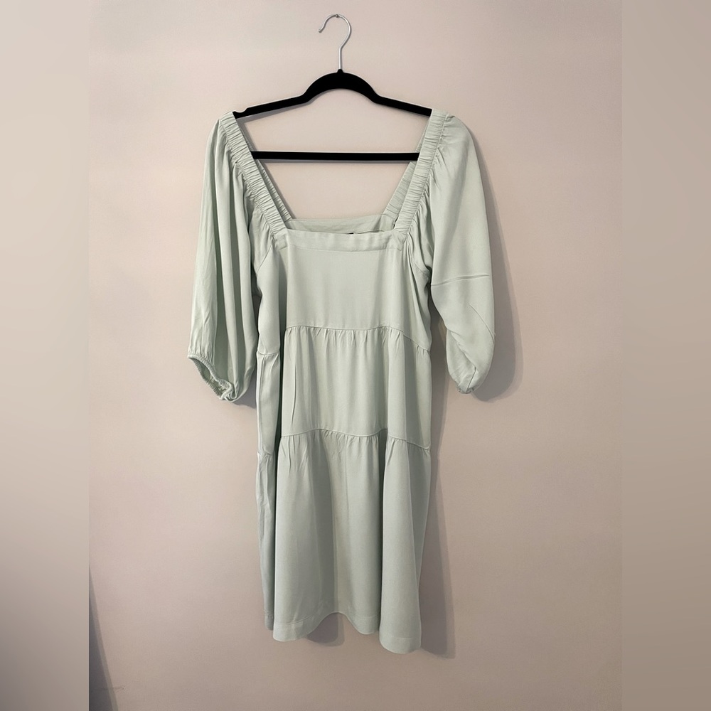 Shinestar Mint Green Flowy Dress